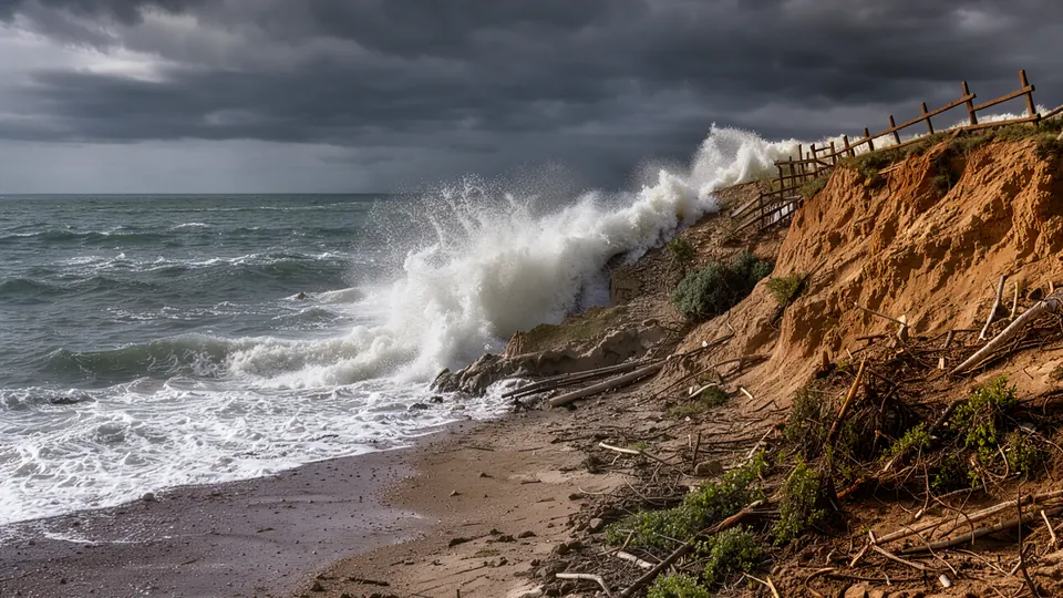 A Coast That Is Moving: Erosion, Storms and What Is Changing on the Black Sea — illustration