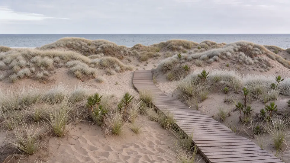 Guardians of the Coast: The Unique Sand Dunes of Nessebar — illustration