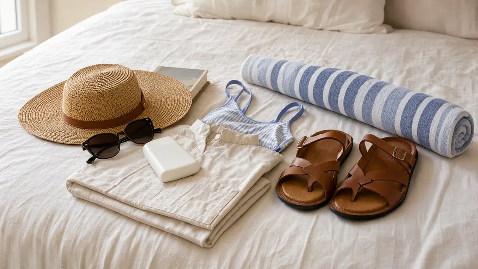 What to Pack for a Vacation in Nesebar — illustration