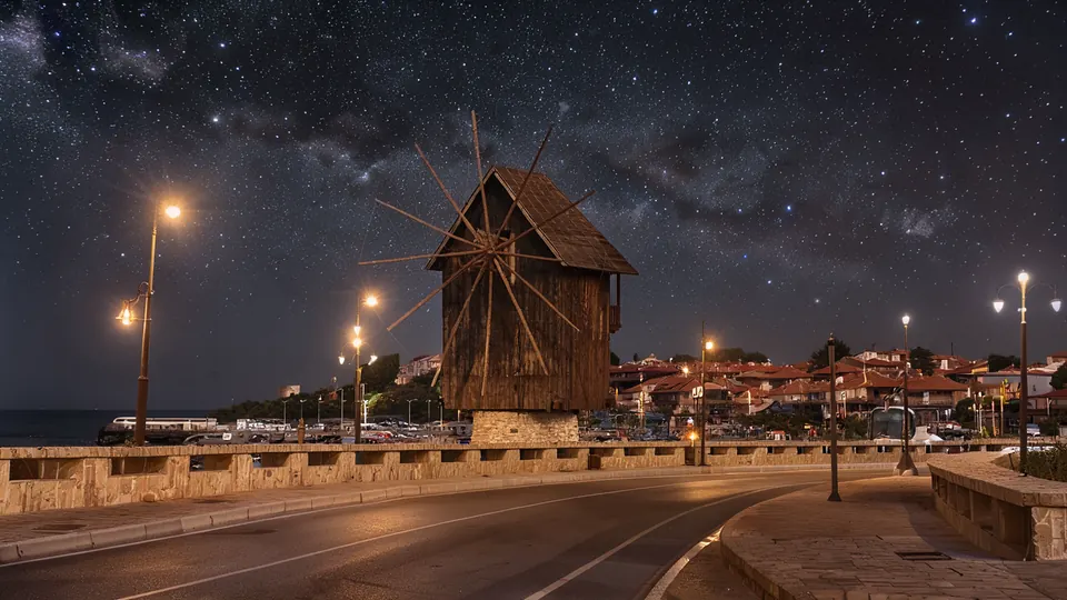 Night Skies and Long Exposures: Photographing Nesebar After Dark — illustration