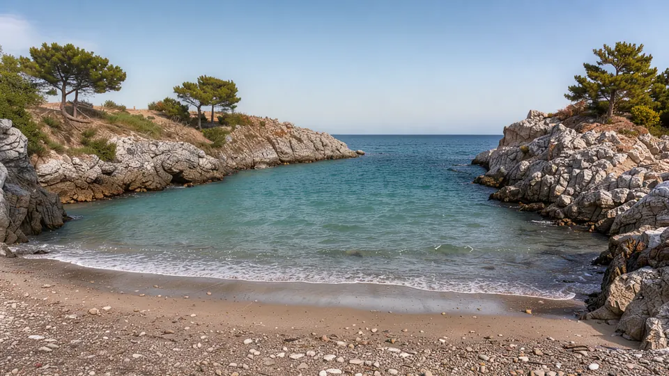 The Quiet Beaches Near Nesebar: Where to Go When the Strip Is Full — illustration