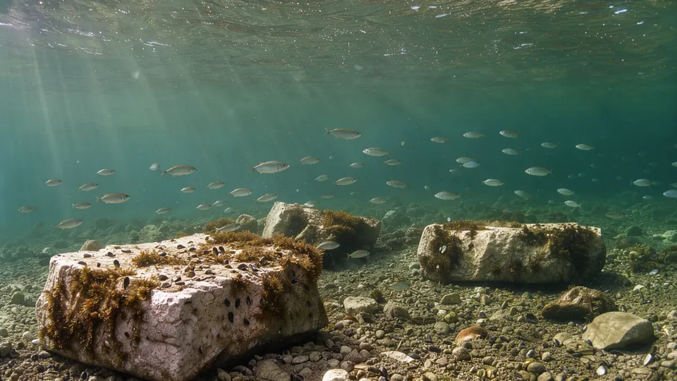 The Sunken City: Underwater Nessebar — illustration