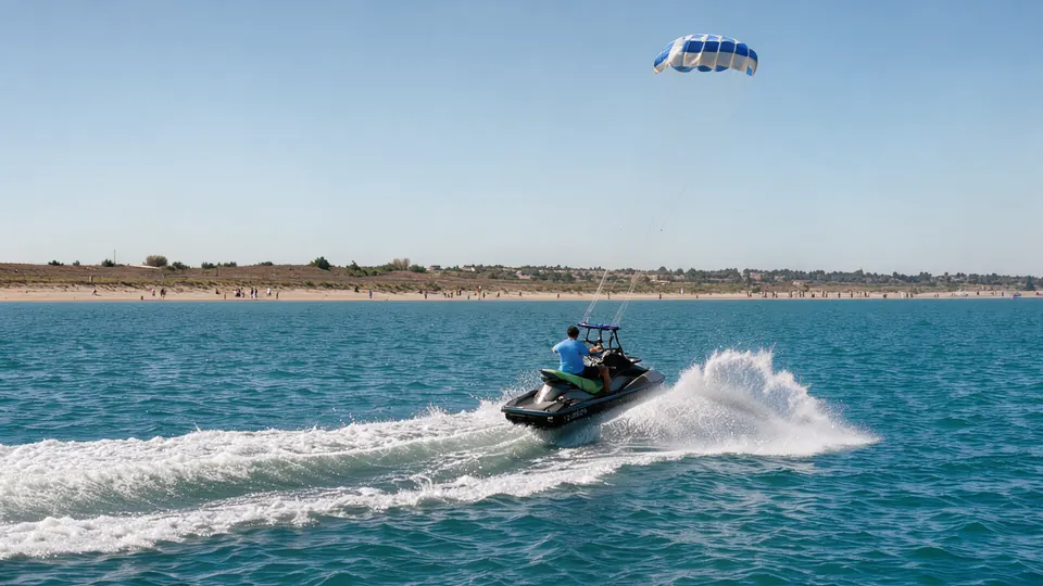 Water Sports on the Black Sea: Jet Ski, Diving, Parasailing and More — illustration