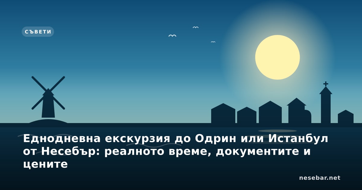 Еднодневна екскурзия до Одрин или Истанбул от Несебър: реалното време, документите и цените