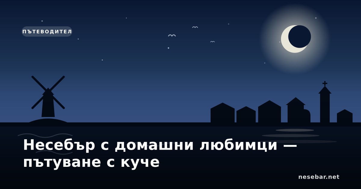 Несебър с домашни любимци — пътуване с куче