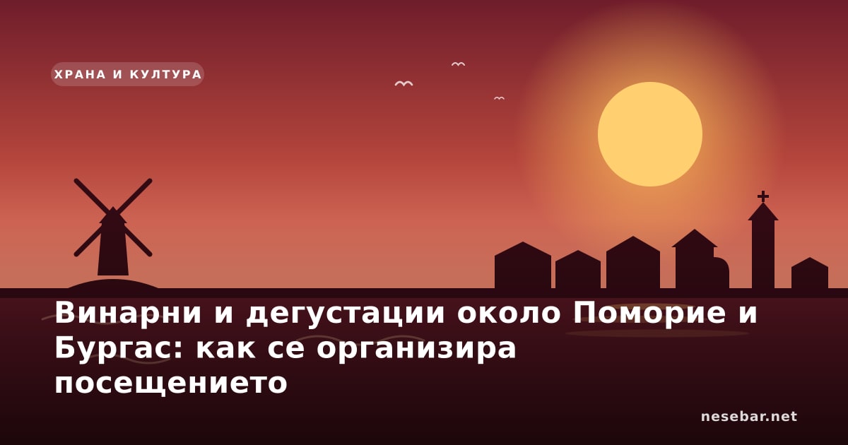 Винарни и дегустации около Поморие и Бургас: как се организира посещението